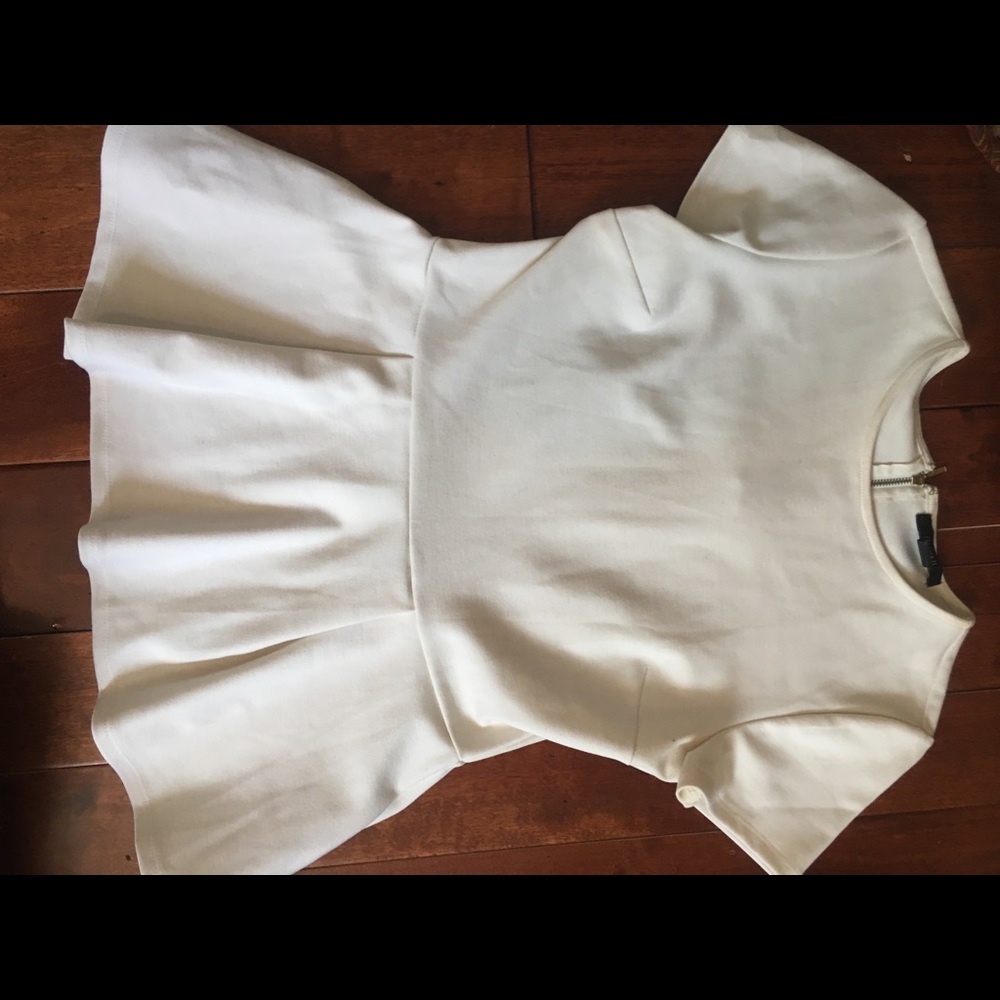 White fit n flair blouse!